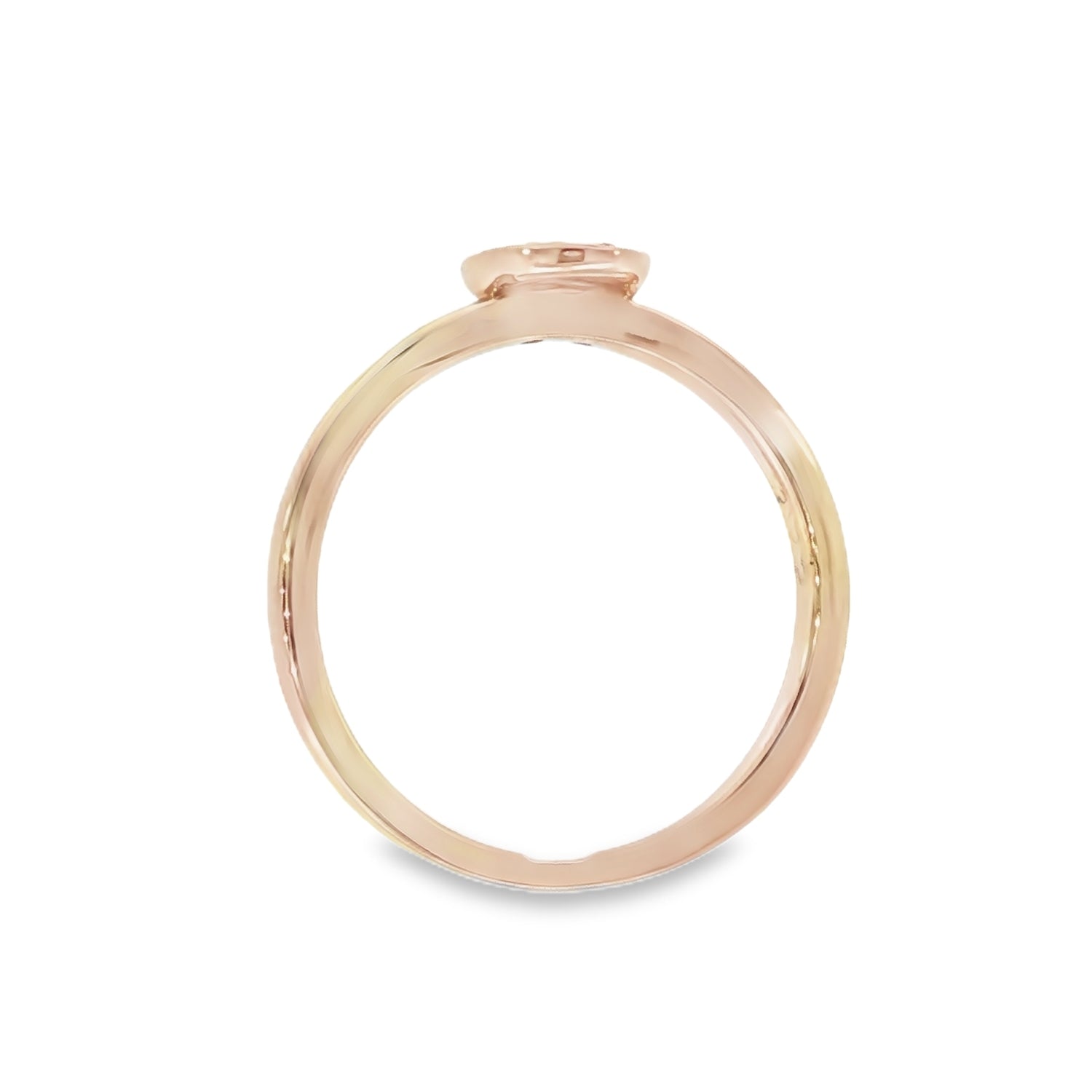 Dreamtime. 9ct RG Diamond Oval Shape Stacker Ring. Design No: DRG536