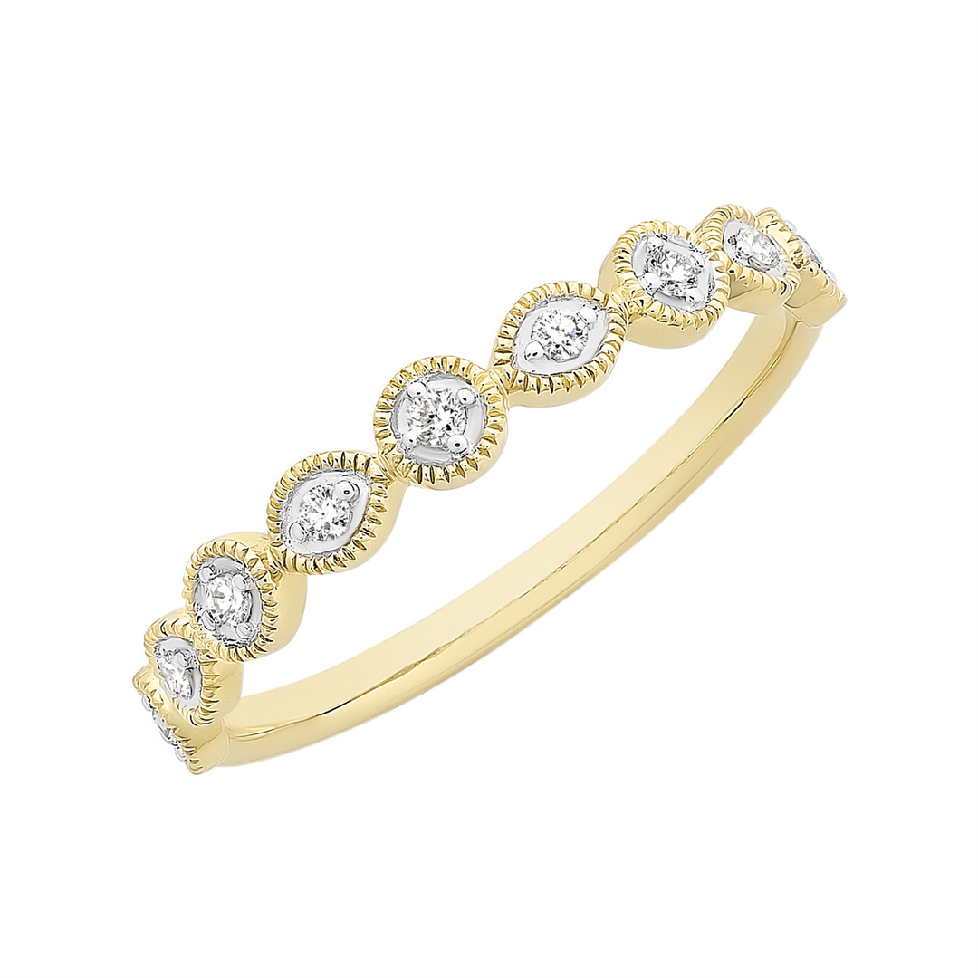 9ct Yellow Gold Diamond Ring. Design No: M3046 – Stearns Jewellers