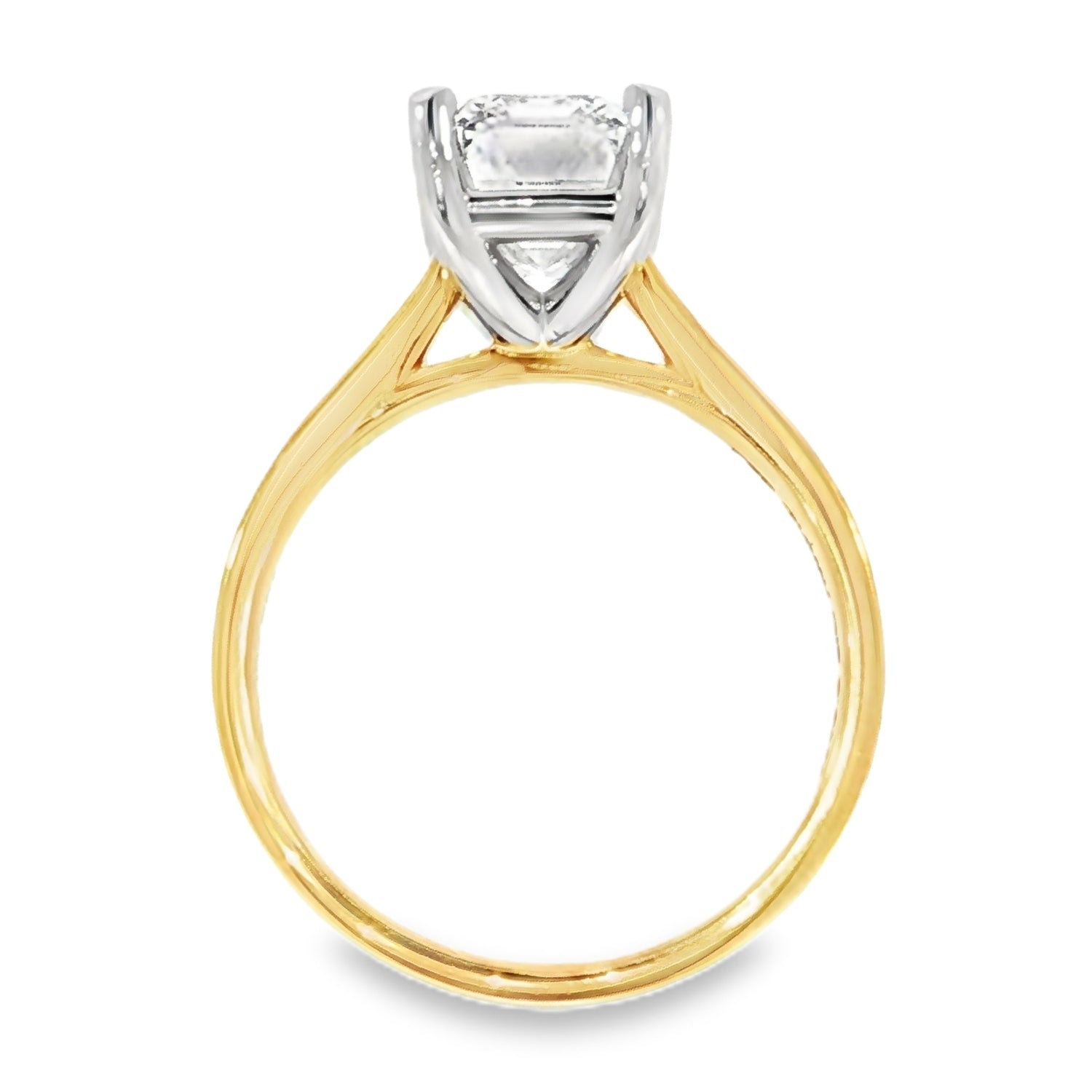 Platinum Lab Grown Diamond Ring. Design No: S-PLAT-LG3.07CT-22-4-25.