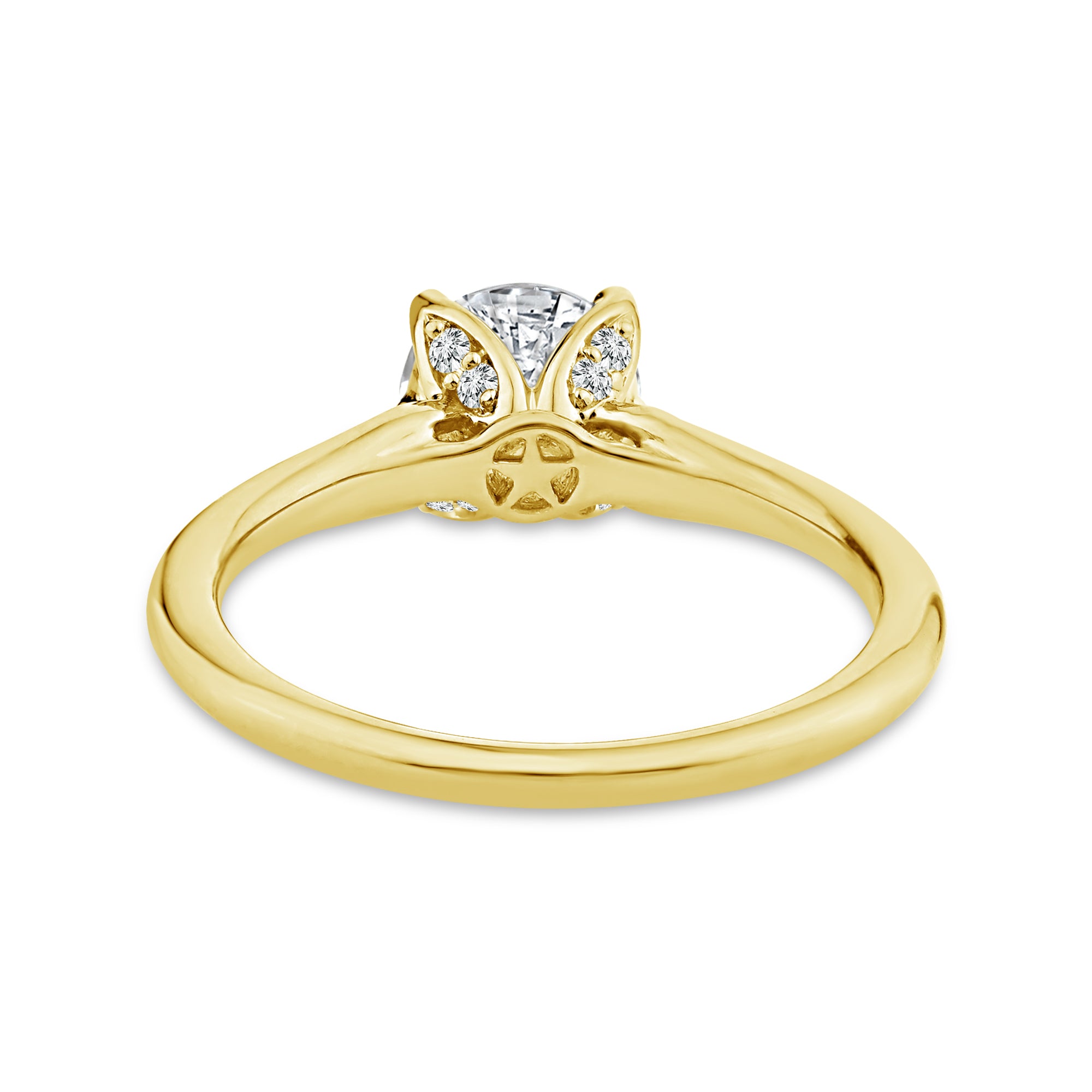 18ct Yellow Gold Lab Grown 2.40ct Diamond Ring. Design No: LGRE-22726AL-18Y-L
