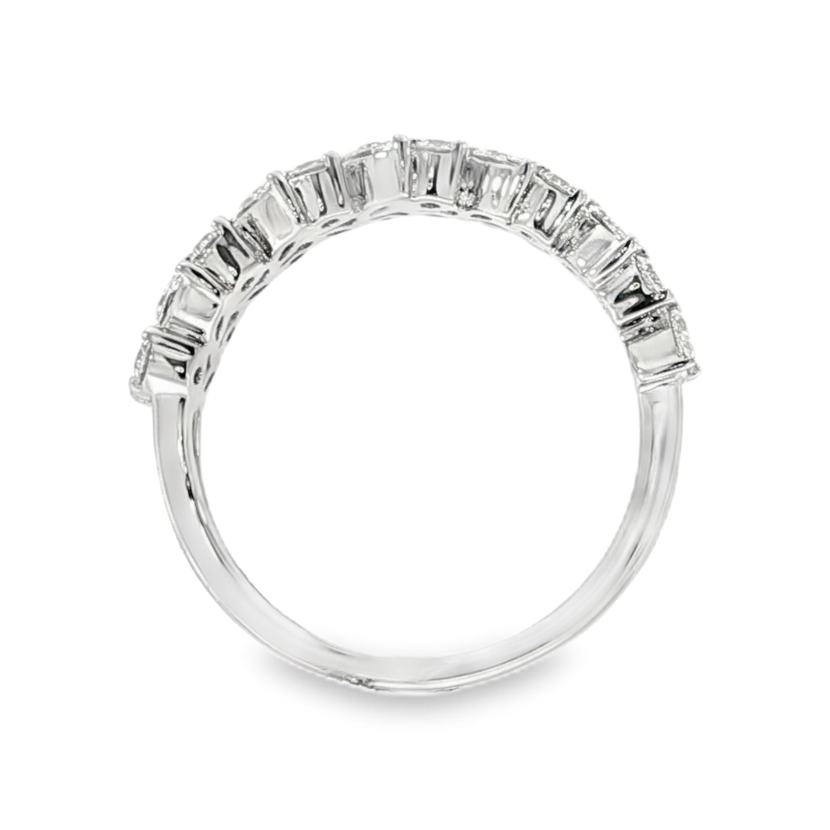 9ct White Gold Lab Grown 0.87ct Diamond Ring. Design No: AURG1269-9K-WG