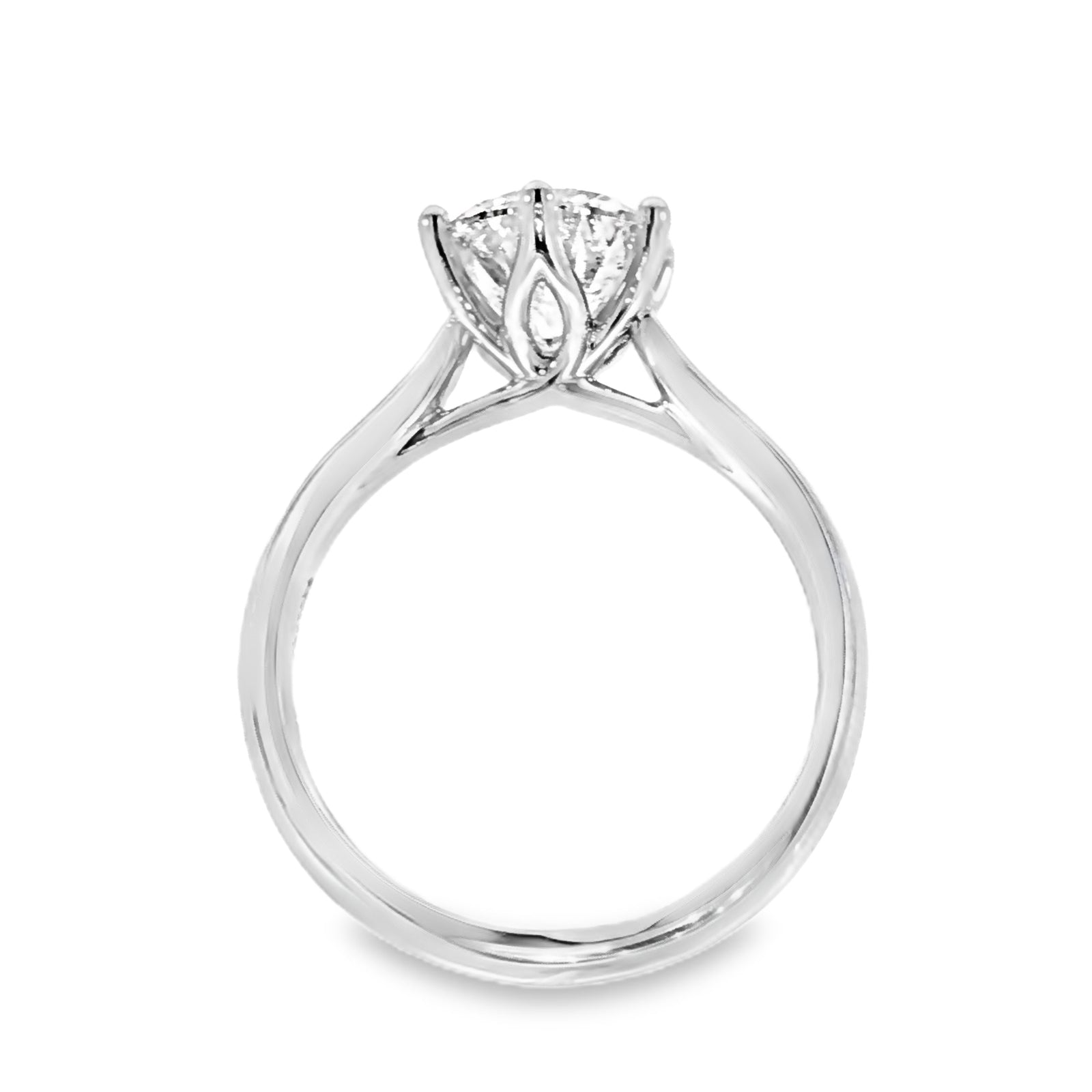 18ct White Gold Lab Grown 2.13ct Diamond Ring.
