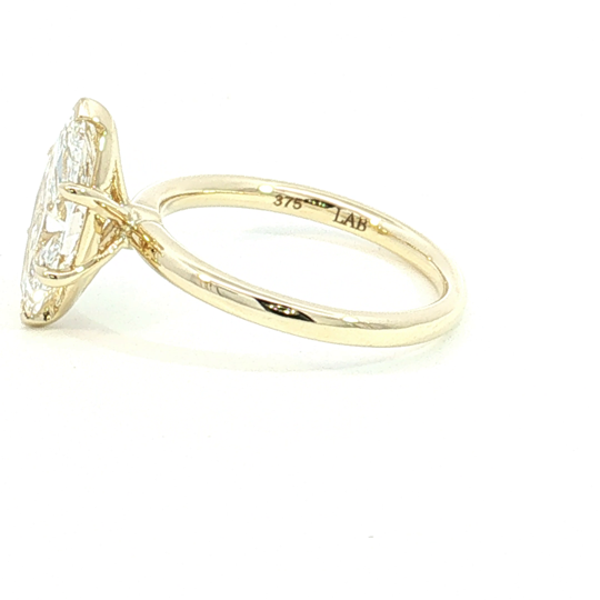 Marquise Cut Diamond Solitaire Ring in 9ct Yellow Gold Design No: LGRCL9YMQ2