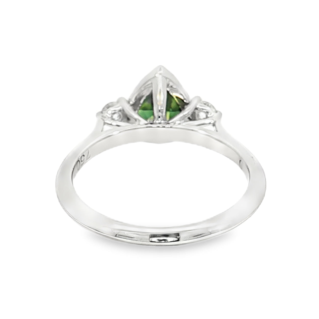 ELANDRA Ring – 18ct White Gold with Natural Australian Sapphires. Design No: SDTPENPWP001