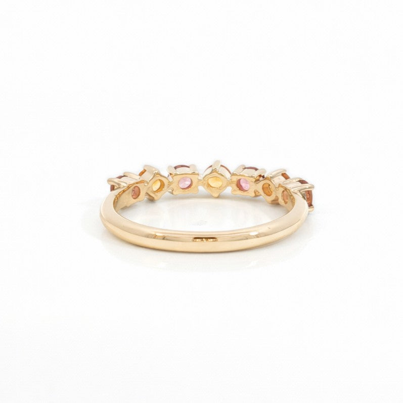 9ct Yellow Gold Citrine & Pink Tourmaline Ring. Design No: 2761A-9YTOPCI