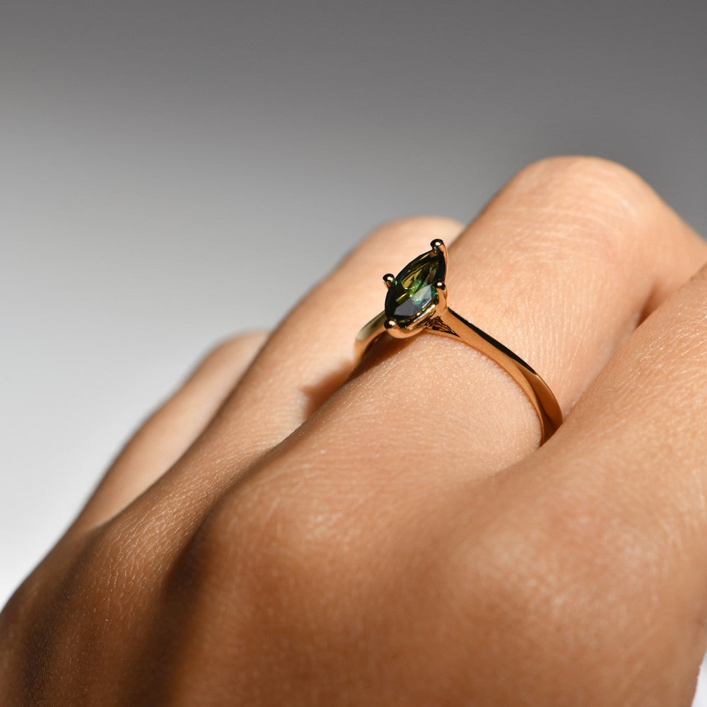 Sapphire Dreams – MAIRA Natural Sapphire Marquise Ring. Design: SDRMQNPYT002
