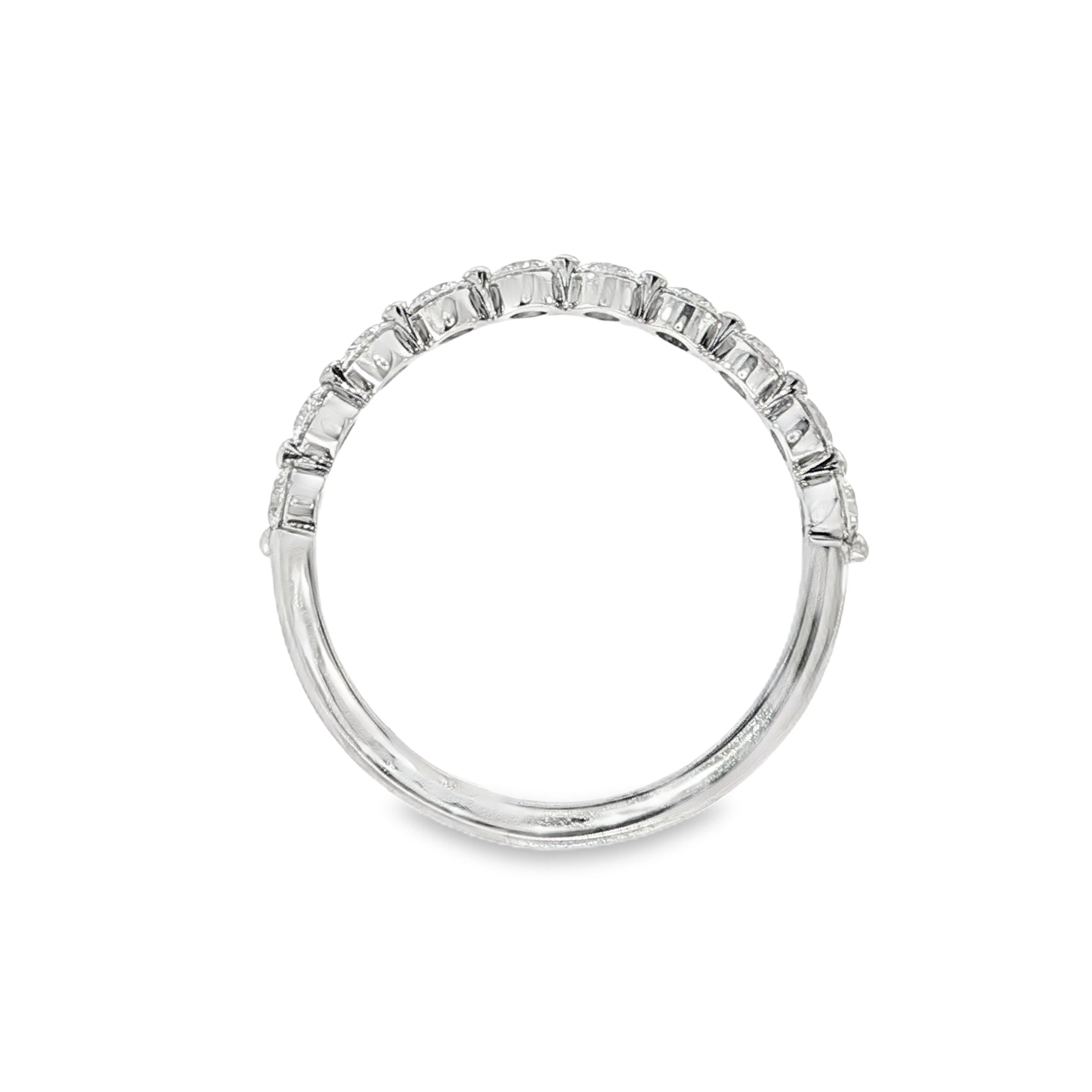 18ct White Gold Diamond Wedding Ring. Design No: 2761