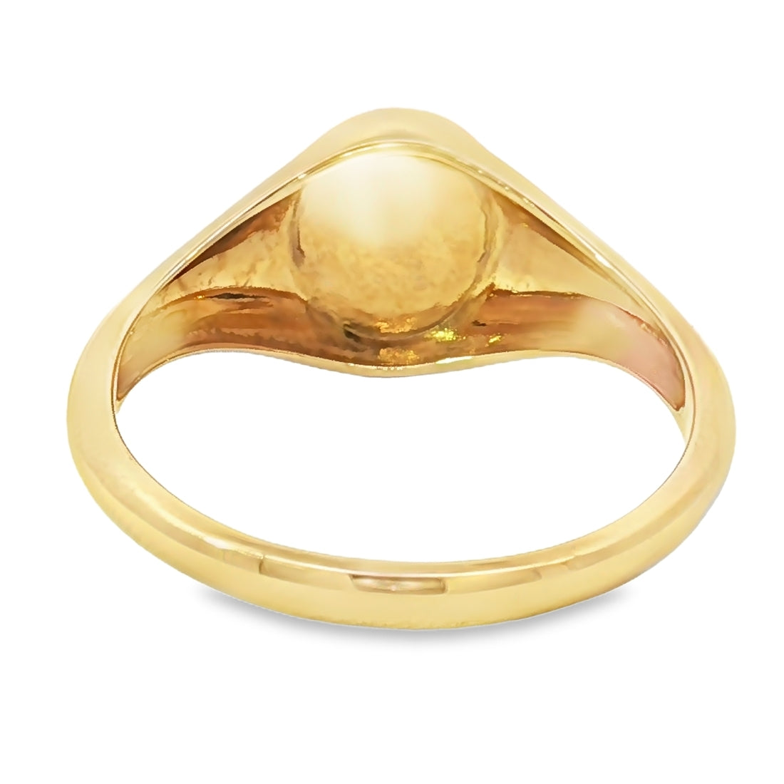 9ct Yellow Gold Oval Gents Signet Ring. Design No: GR229C