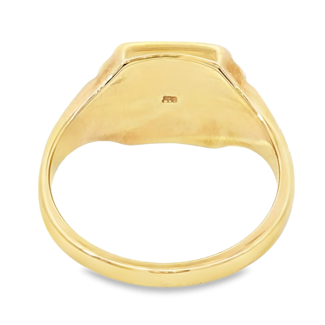 9ct Yellow Gold Gents Square Signet Ring. Design No: GD232-9Y
