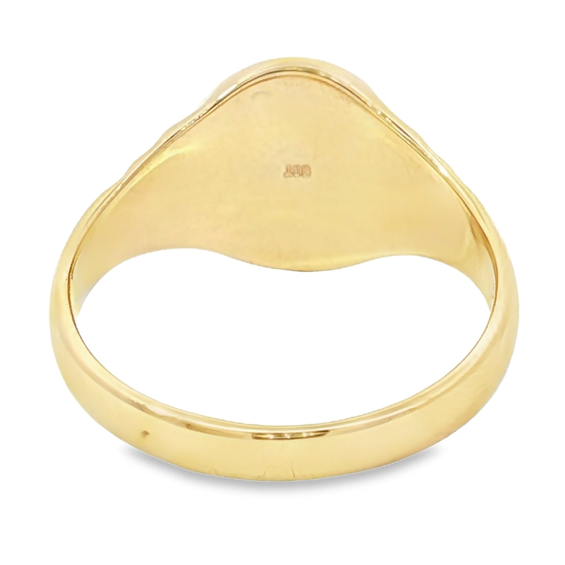 9ct Yellow Gold Oval Gents Signet Ring. Design No: GD150-9Y