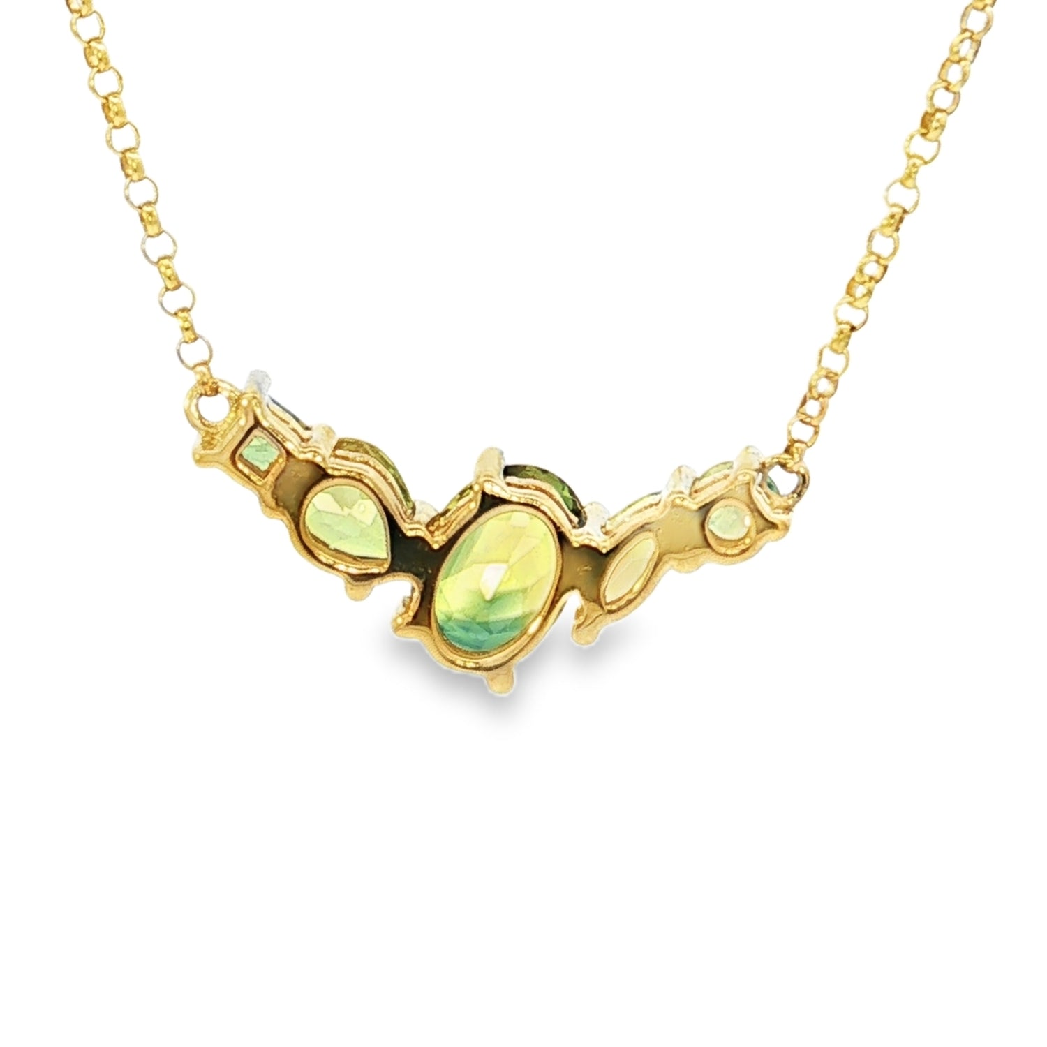 Sapphire Dreams Ophelia Necklace in 9ct Gold with Australilans Sapphires. Design: SDPOVMSYM005