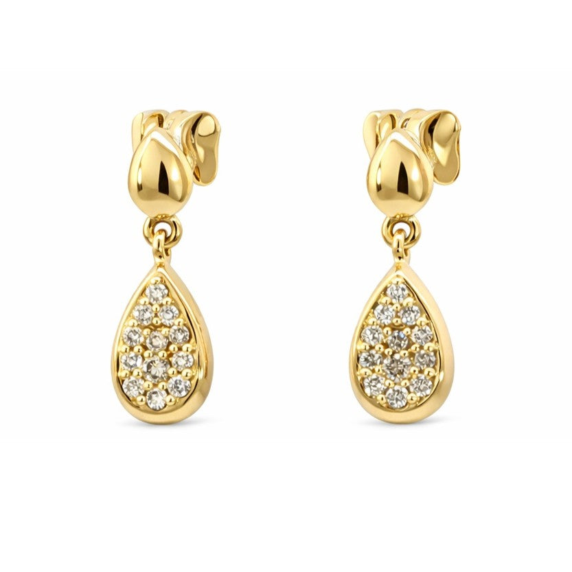 Dreamtime 9ct Yellow Gold Australian Diamond Earrings, 0.25ct. Design: DTER001