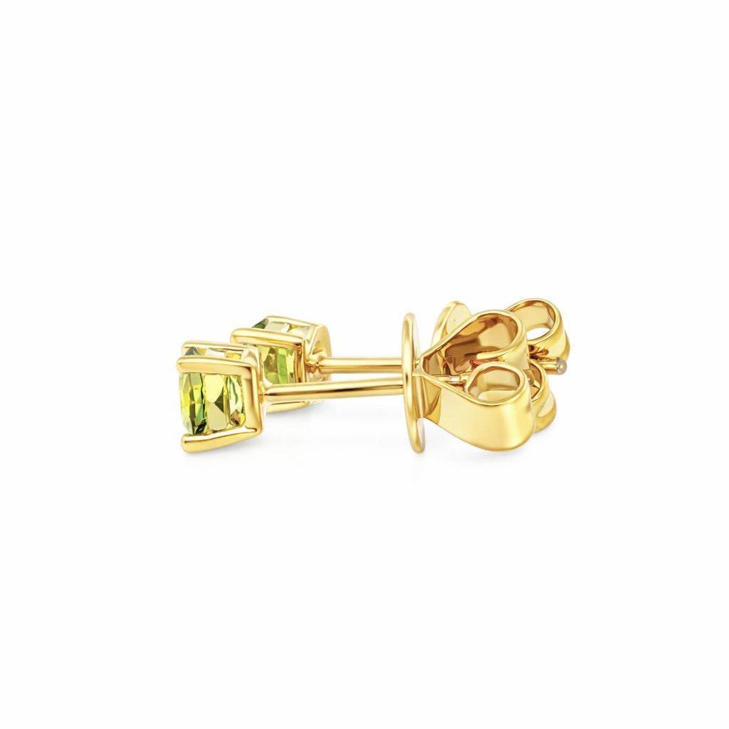 9ct Yellow Gold Sapphire Earrings. Design No: SDERDSSYY003.