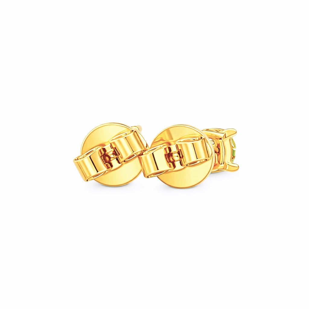 9ct Yellow Gold Sapphire Earrings. Design No: SDERDSSYY003.