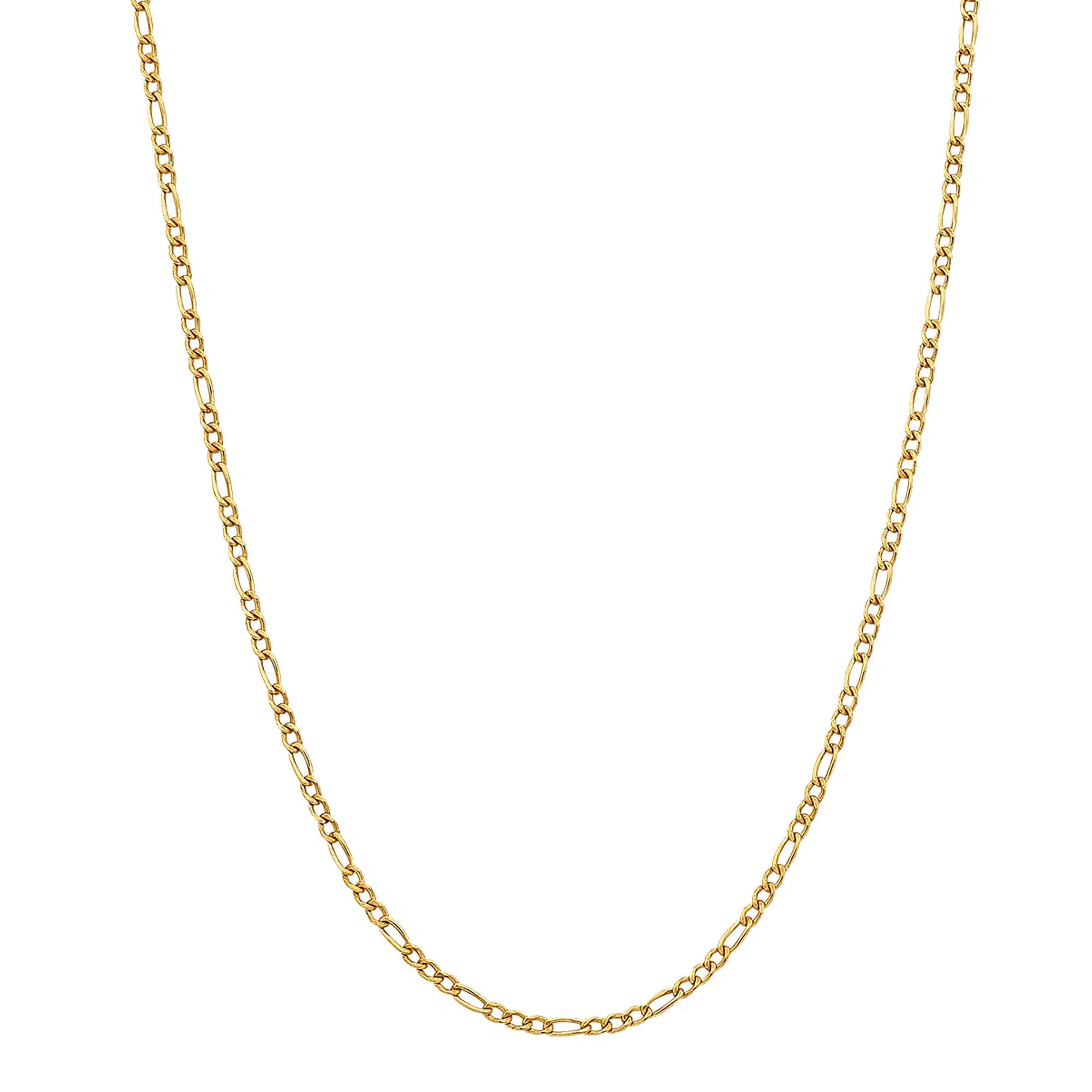 9ct Yellow Gold Silver Filled 3 + 1 Curb Link Chain. Design No; M2770 ...