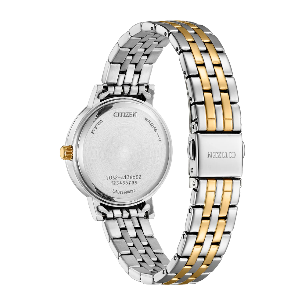 Citizen Ladies Quartz Bracelet WR50 Watch. Model No: EL3106-59L.