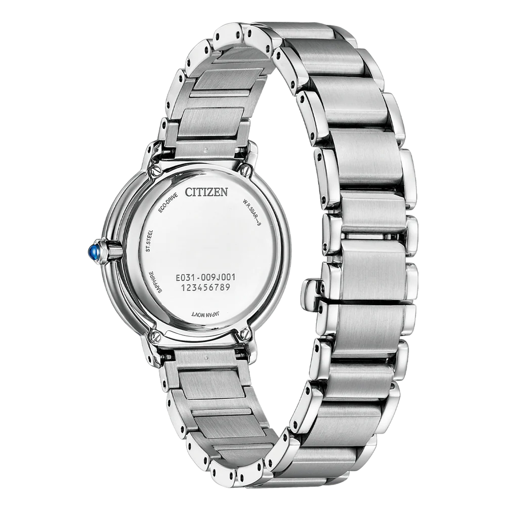 Citizen Ladies Eco-Drive Bracelet SSWP WR50 Watch. Design No: EM1100-84H.