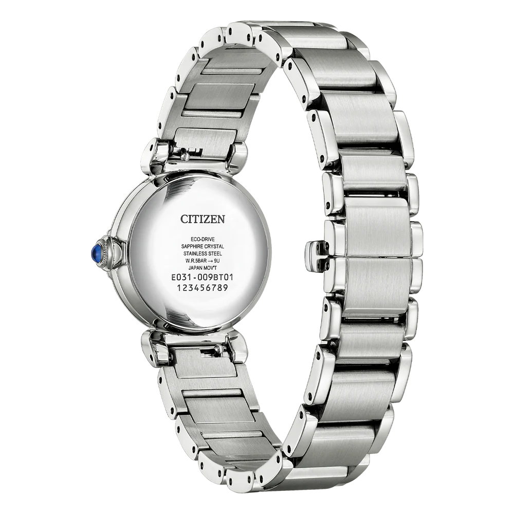 Citizen Ladies Eco-Drive Bracelet SSWP WR50 Watch. Model No: EM1130-83X.