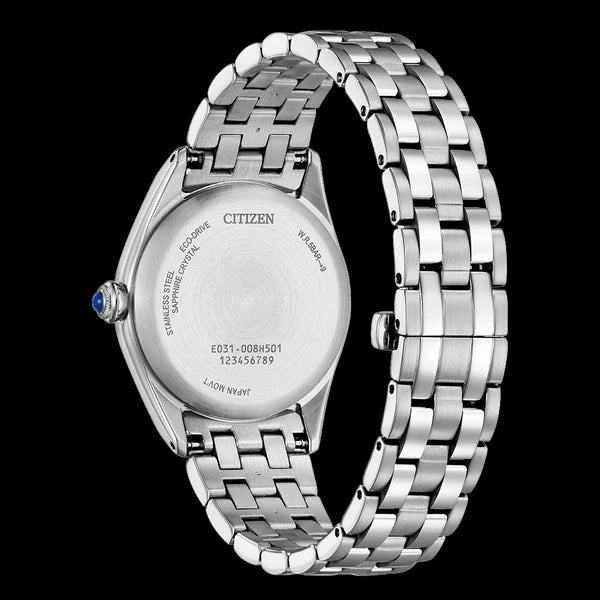 Citizen Ladies Eco-Drive Bracelet WR50 Watch. Model No: EM1140-80X