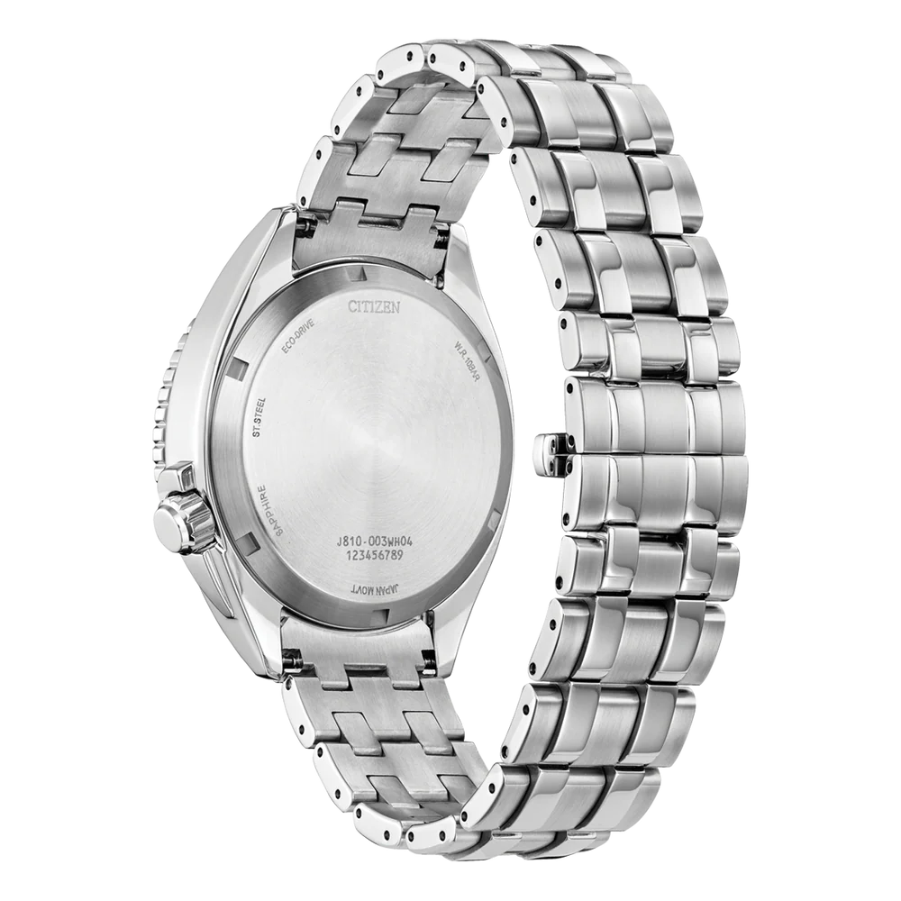 Citizen Gents Eco-Drive Bracelet SSWP WR100 Watch. Model No: AW1770-53L.