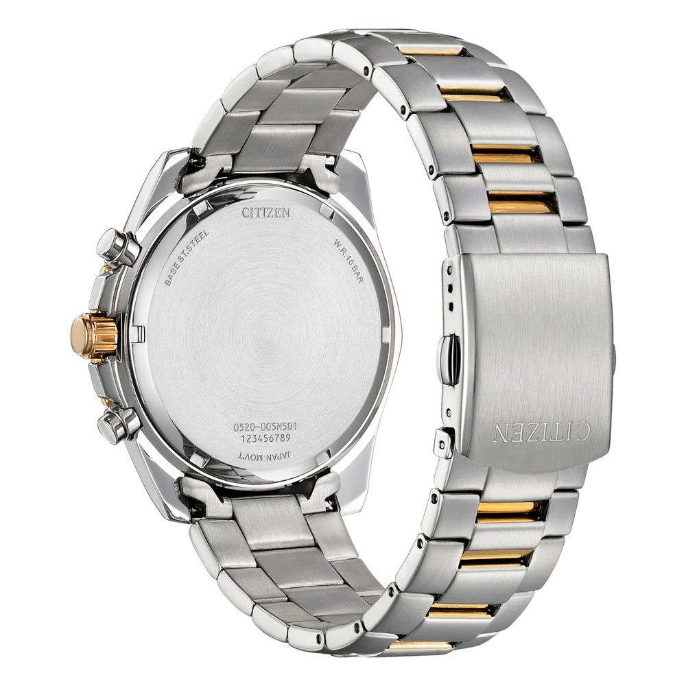 Citizen Gents Quartz Bracelet SSTT WR100 Watch. Model No: AN8206-53L.