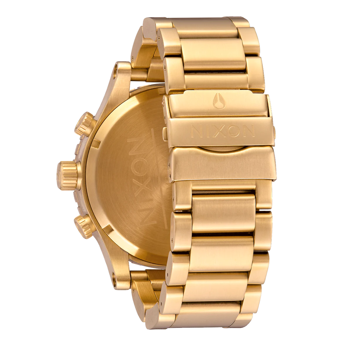 Nixon 51-30 Chrono in All Gold Gents Watch. Model No: A1389-502