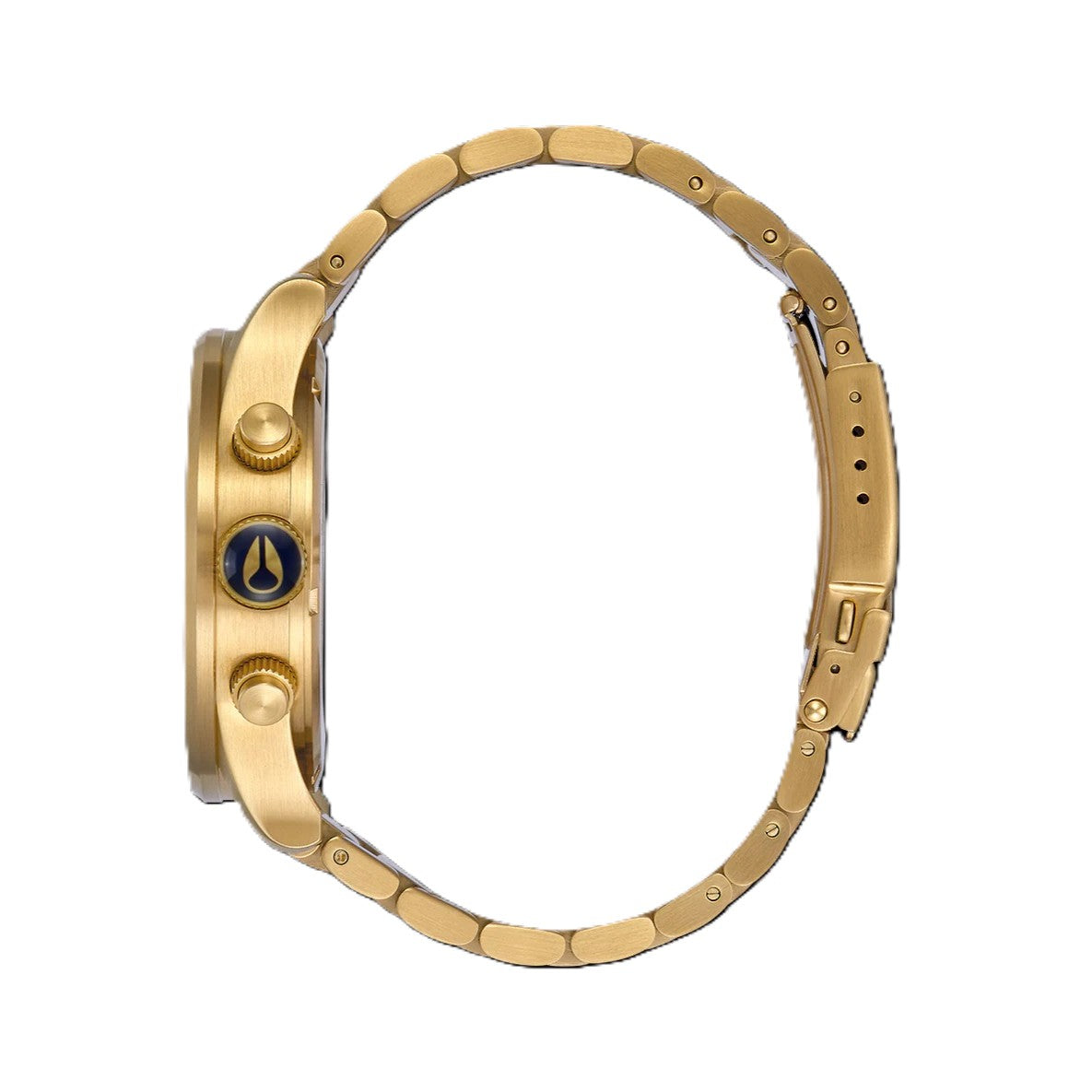 Nixon Sentry Chrono Gold/Blue Sunray Gents Watch. Model No: A1390-1922