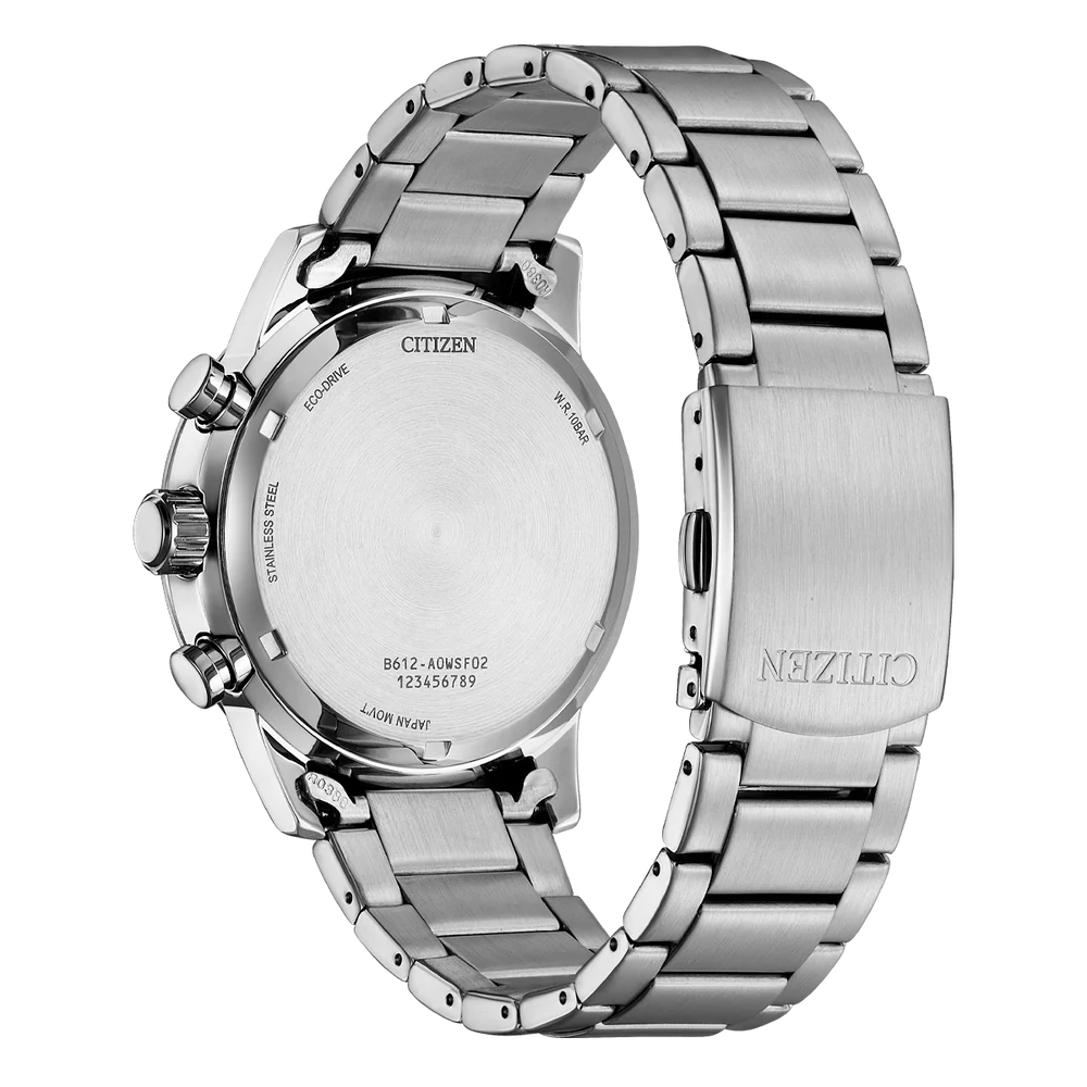Citizen Gents Eco-Drive Bracelet WR100 Watch. Model No: CA0748-80L.