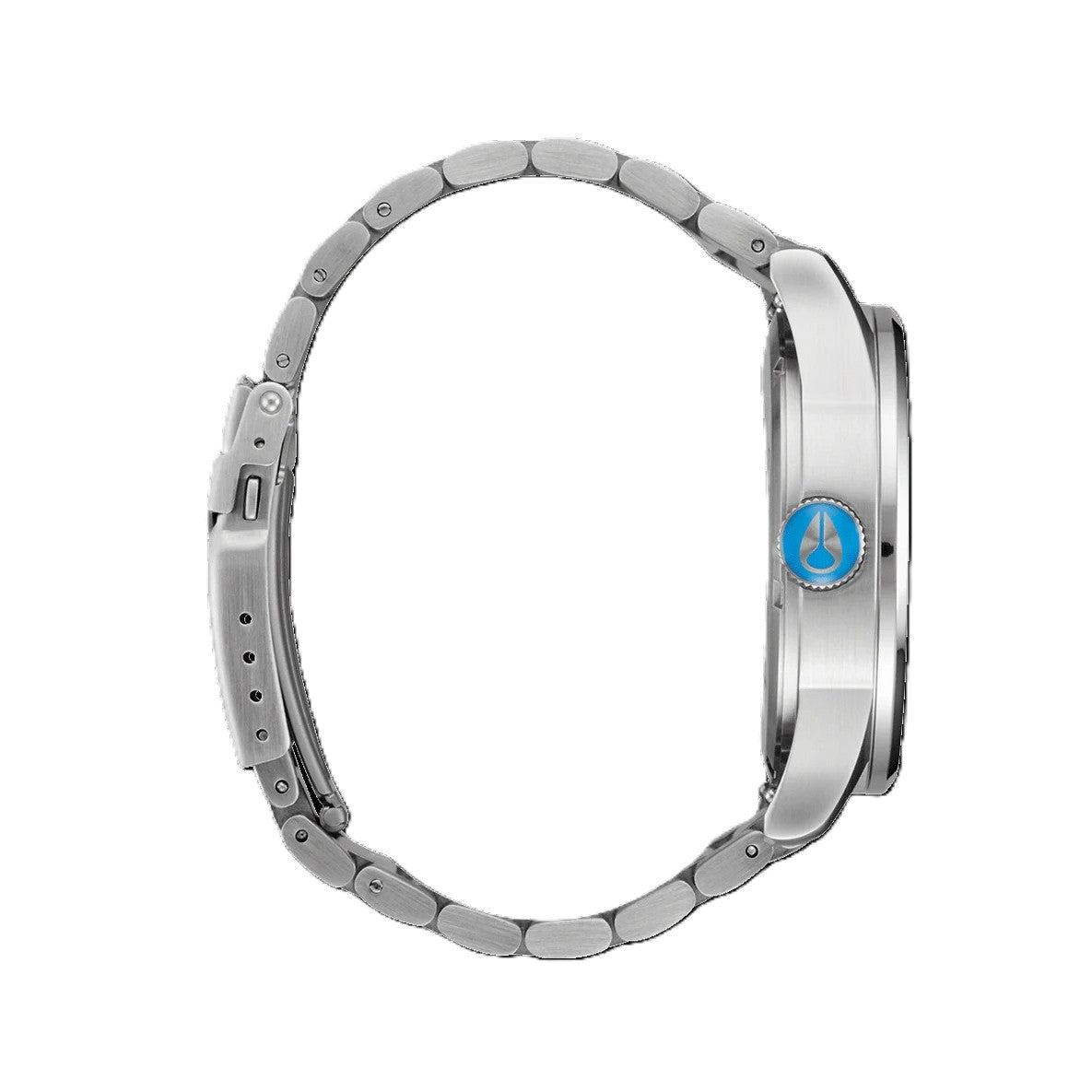 Nixon Sentry Stainless Steel Silver/Byron Blue Ombre Gents Watch. Model No: A356-5309