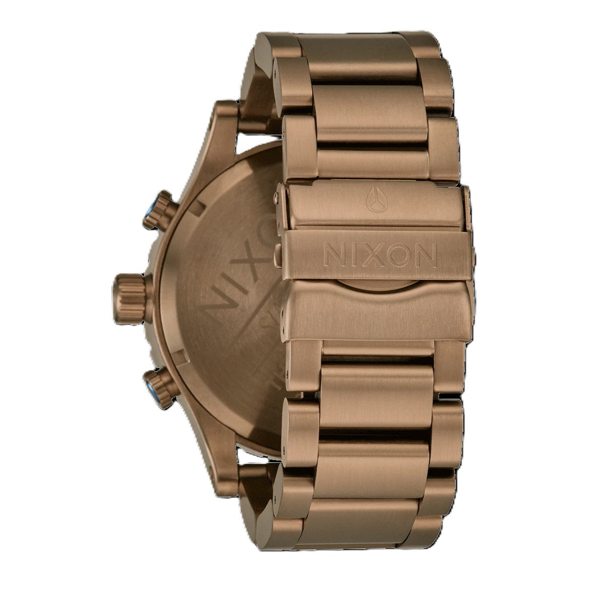 Nixon 51-30 Chrono Desert Gold/Arles Blue Gents Watch. Model No: A1389 5301