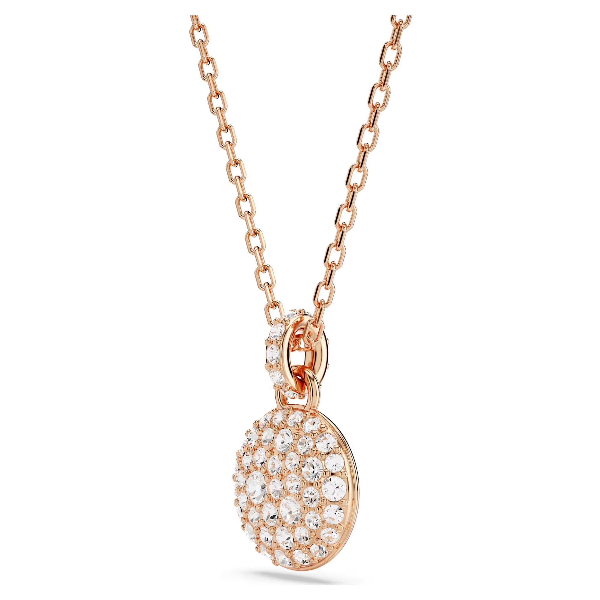 Meteora set, White, Rose gold-tone plated. Design No: 5683451
