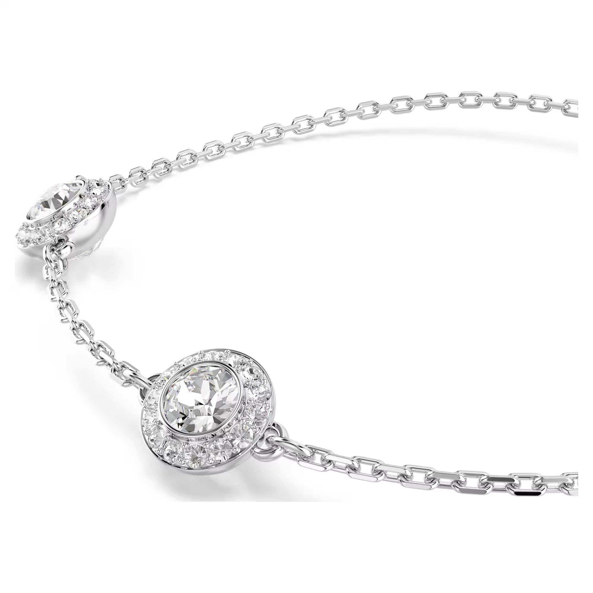 Una Angelic bracelet, Round cut, Double sided motifs, White, Rhodium plated. Design No: 5732272
