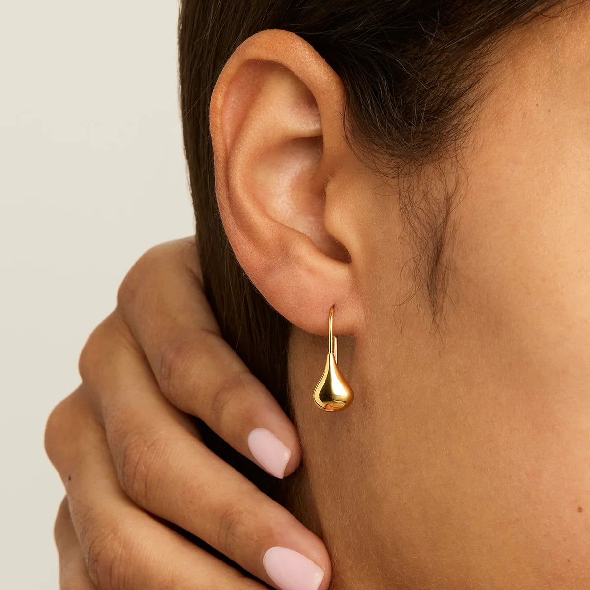 Najo Baby Tears Earring. Gold Plated. Design: E3249