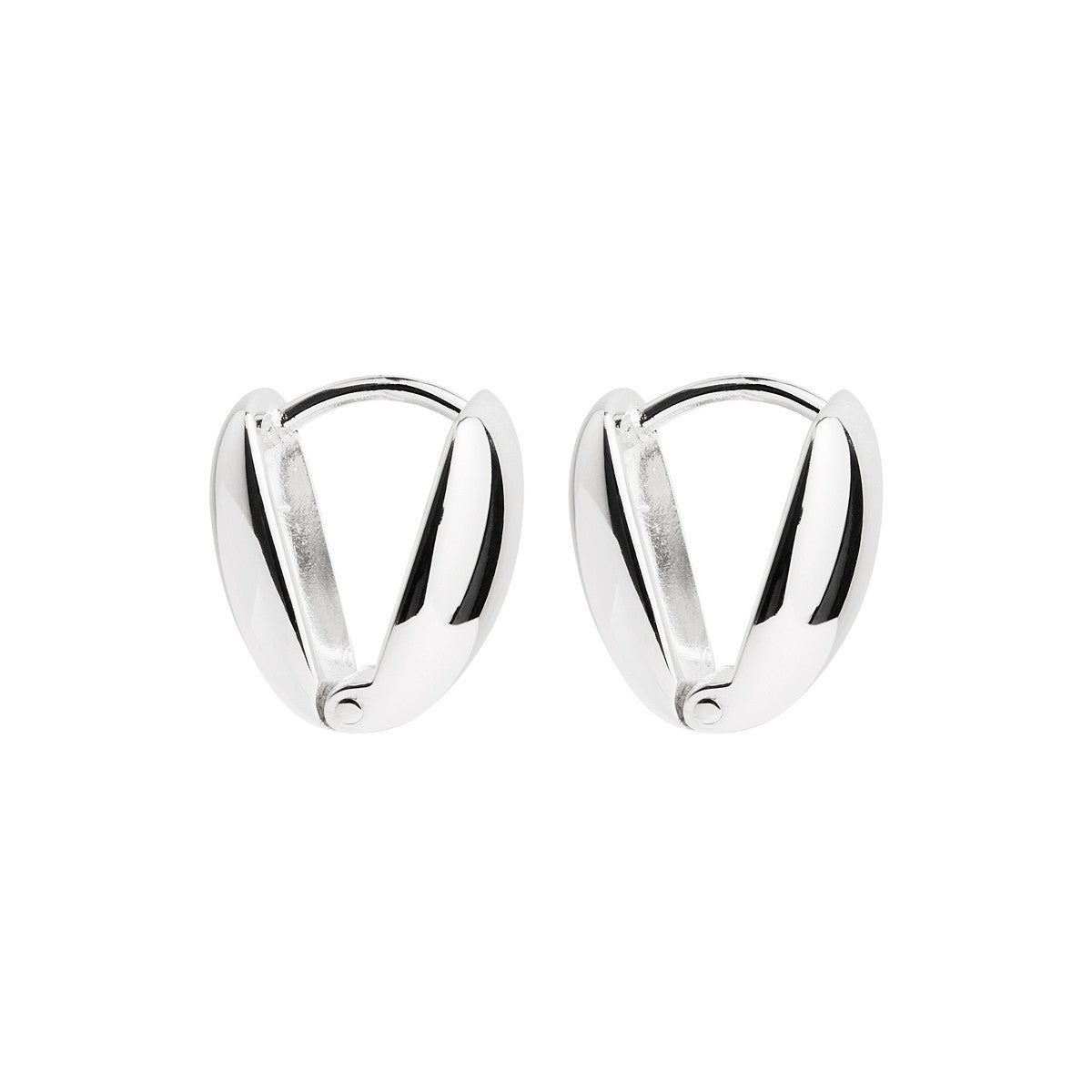 Najo 'Pillow' Sterling Silver Huggie Earrings. Design: E6877