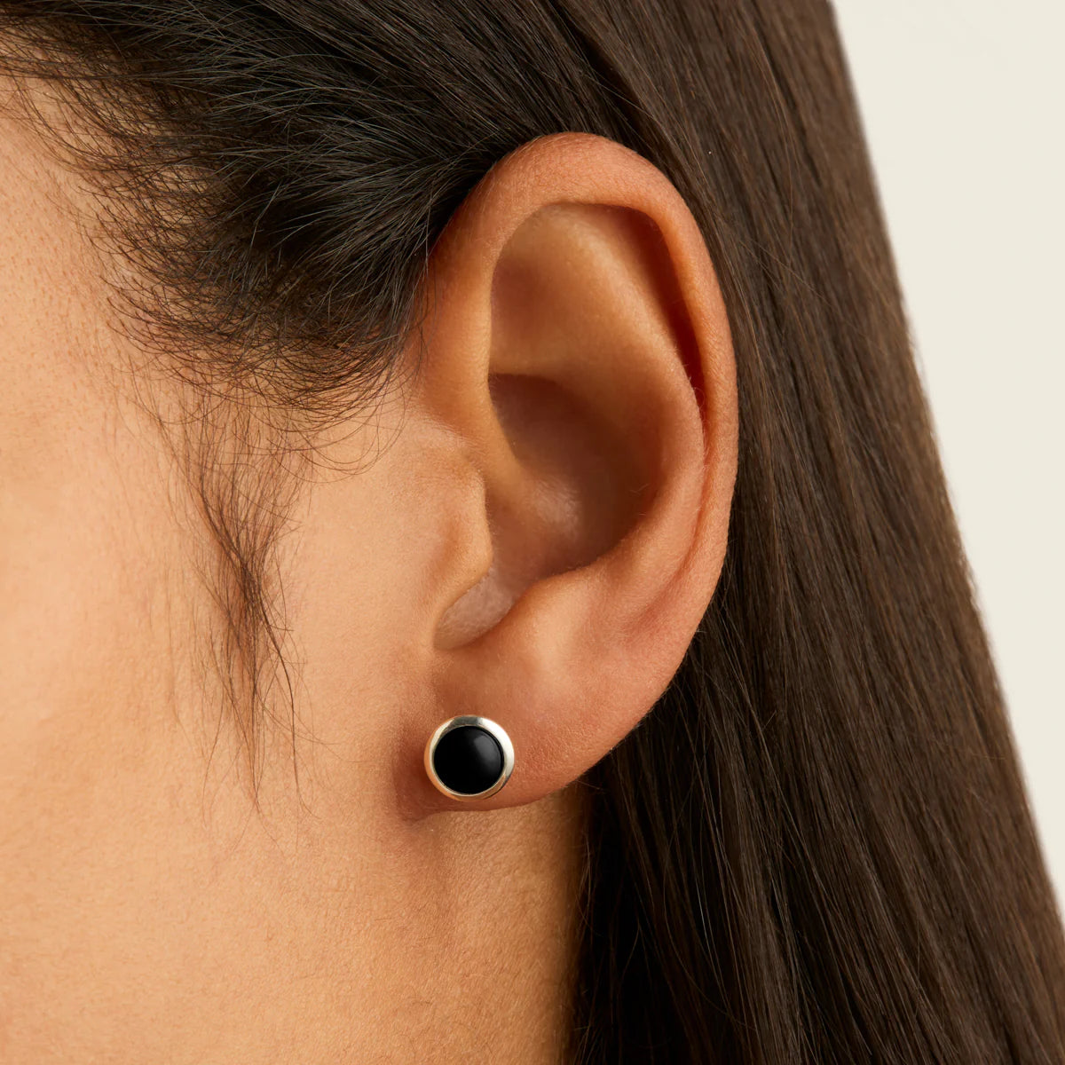 Najo Husk Onyx Stud Earring. Design No: E7058