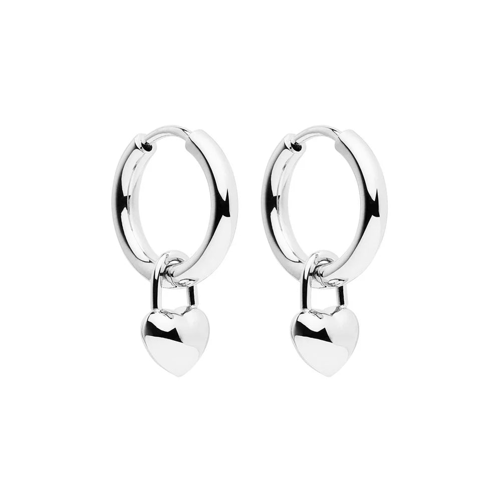 Najo Amore Silver Hoop Earrings. Design No: E7126