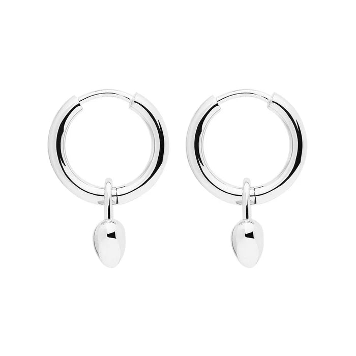 Najo Amore Silver Hoop Earrings. Design No: E7126