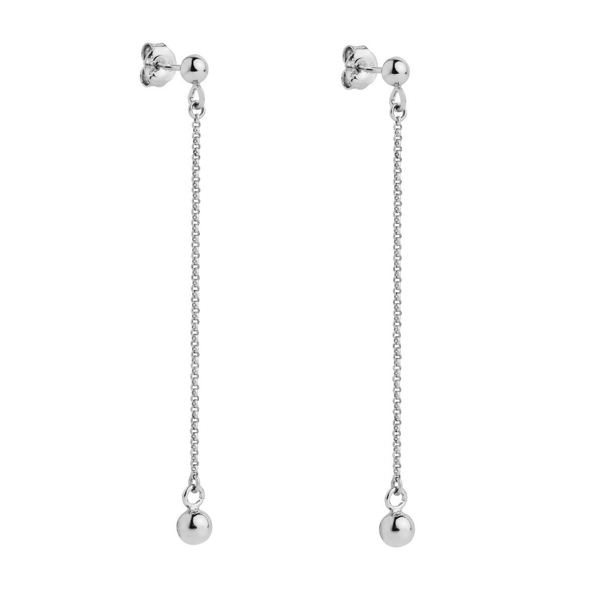 Najo Sunbeam Silver Stud Drop Earrings. Design No: E7250