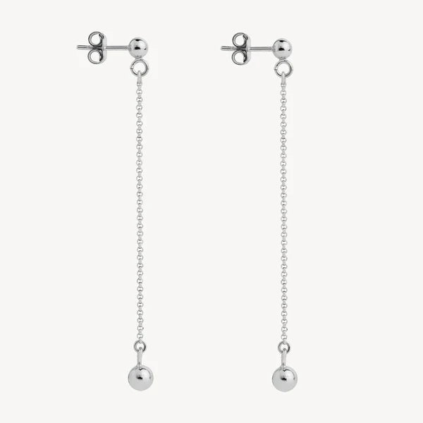 Najo Sunbeam Silver Stud Drop Earrings. Design No: E7250