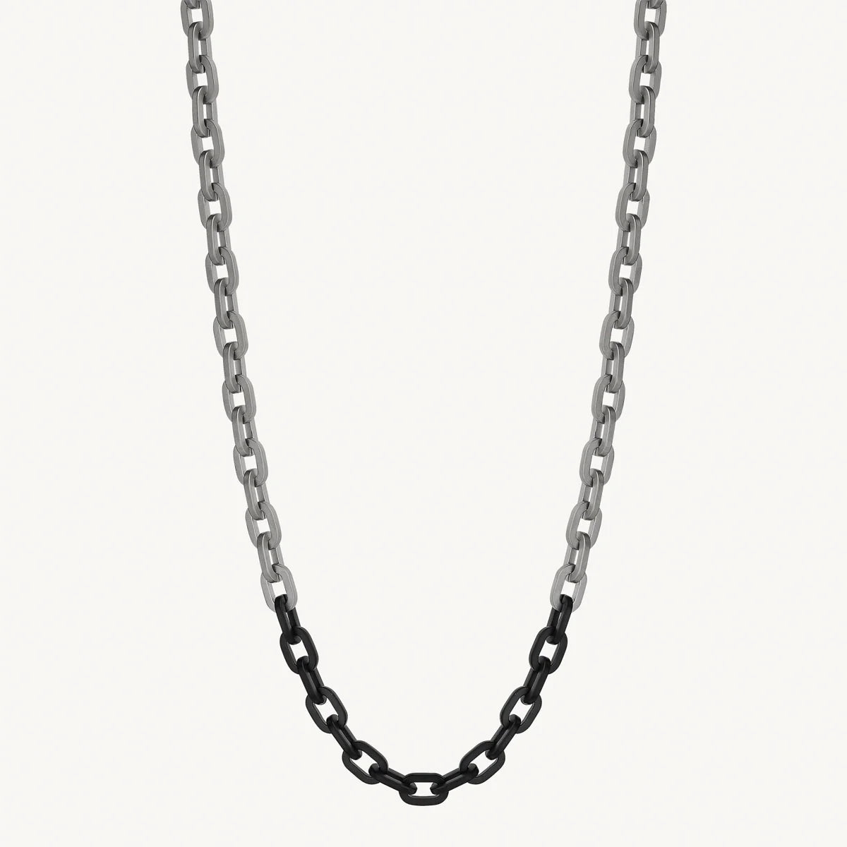Najo Echo Men's 2-Tone Steel Necklace (60cm+ext). Design No: N9045