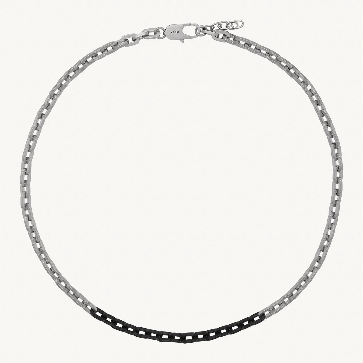 Najo Echo Men's 2-Tone Steel Necklace (60cm+ext). Design No: N9045